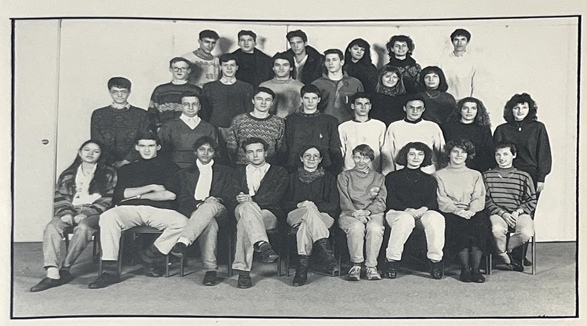 Photo de classe, terminale S1, 1991