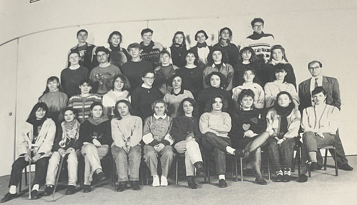 Photo de classe, terminale A2, 1991