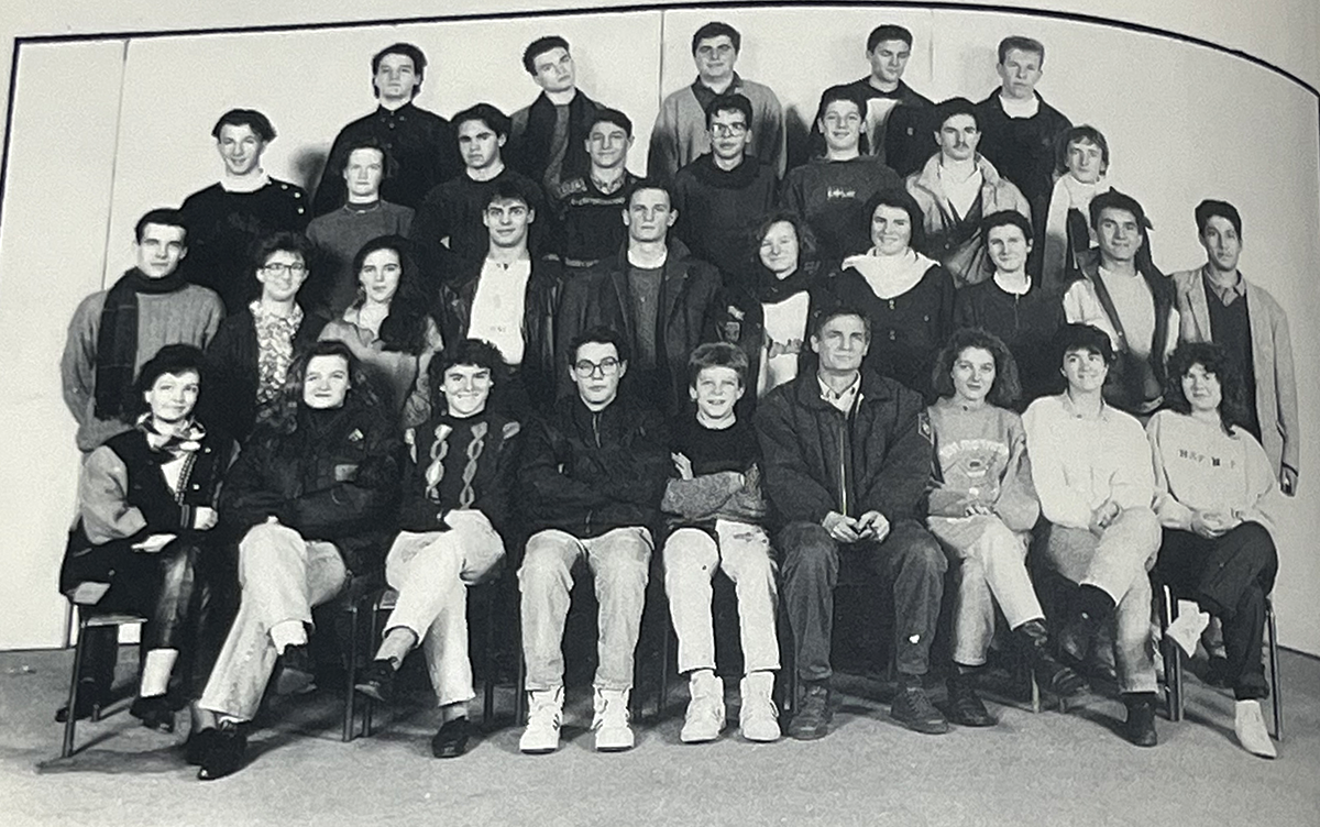 Photo de classe, terminale B, 1991