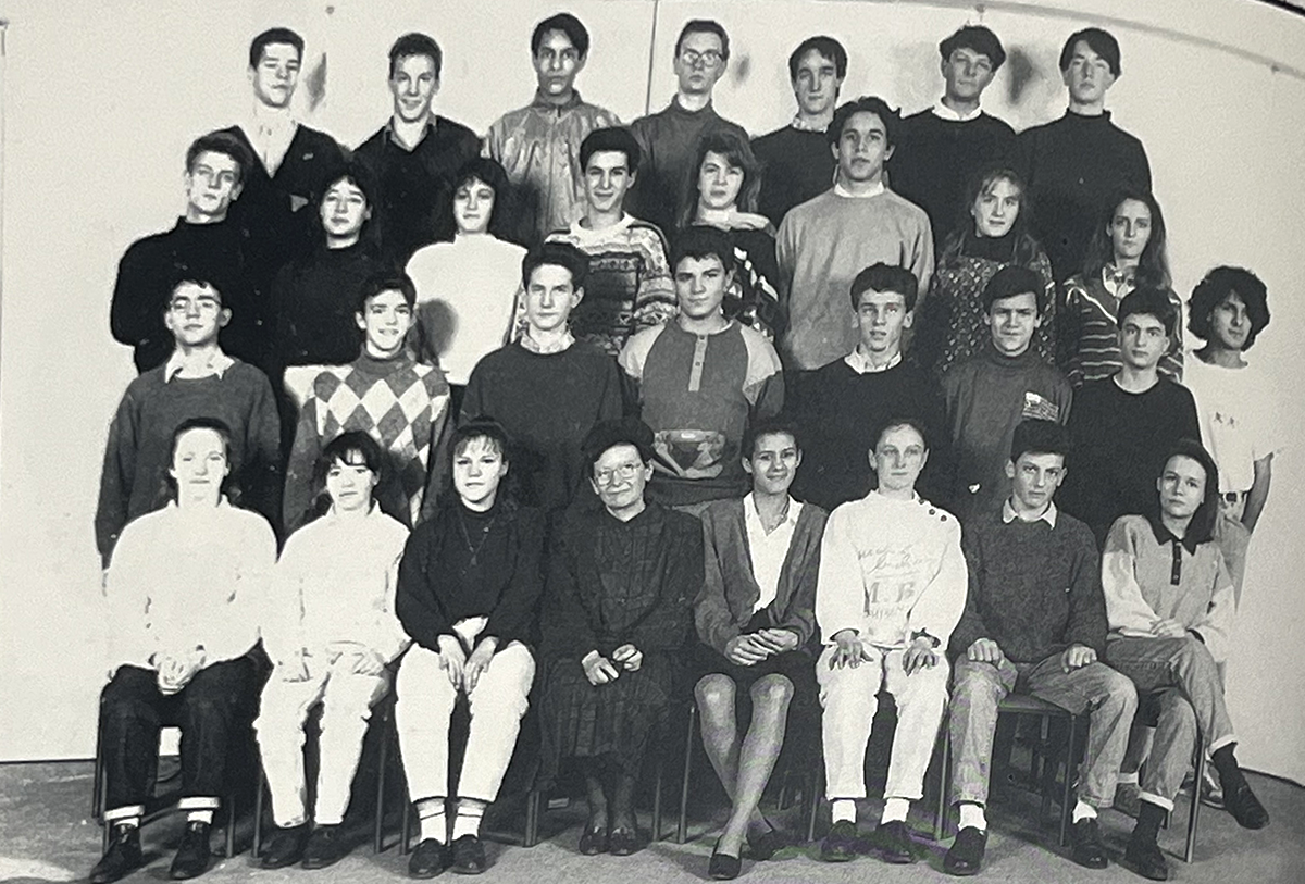 Photo de classe, terminale S2, 1991